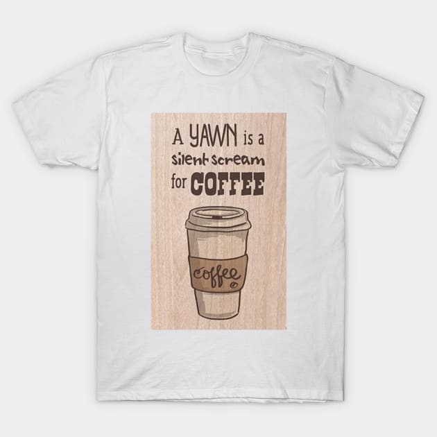 Yawn T-Shirt by sonnycosmics